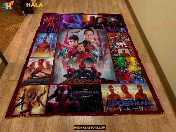 Custom Name Spiderman Quilt Blanket, Gifts For Disney Lovers