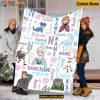 Custom Name Typo Style With Elsa Princess Blanket, Gifts For Disney Lovers