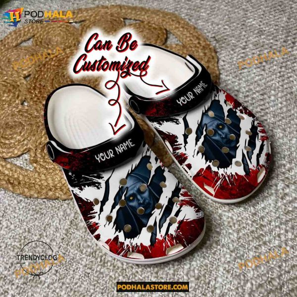 Custom Name Valak Halloween Characters Funny Clog Shoes, Halloween Crocs
