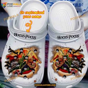 Custom Name Witches Hocus Pocus Halloween Horror Funny Clog Shoes, Halloween Crocs