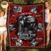 Custom Name You And Me We Got This Motorcycle Skull Couple Fleece Blanket