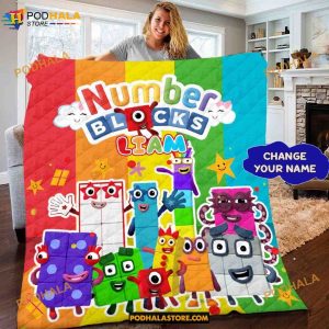 Custom Numberblocks Blanket, Numberblocks Quilt