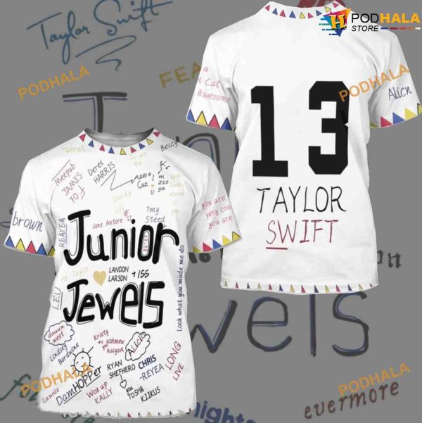 Custom Taylor Swift 3D Shirt, You Belong With Me Outfit, Junior Jewels Shirt
