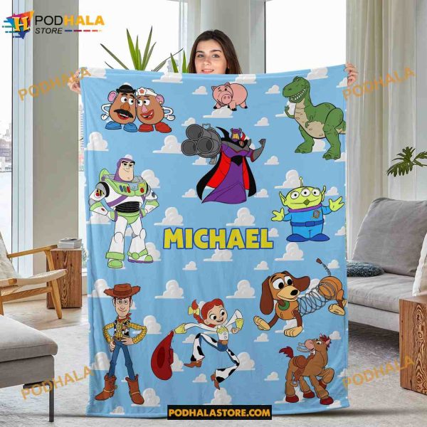 Custom Toy Movie Blanket, Toy Characters Blanket, Baby Toy Blanket Gift