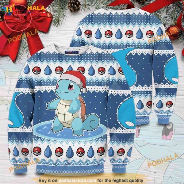 Cute Chirstmas Squirtle Ugly Christmas Sweater