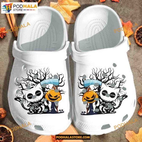 Cute Skull Cat Witch Pumpkin Halloween Crocs Shoescrocband, Adults Kids Halloween Crocs
