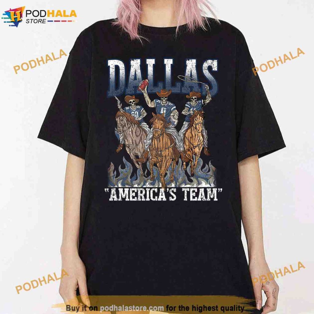 Dallas Cowboys America's Team Skeleton Shirt