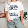 Dallas Texas Football Pregnancy Announcement Shirt, Cowboys Fan Loading Maternity Tee