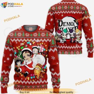 Demon Slayer Anime Ugly Christmas Sweater 3D Xmas Gift Ideas