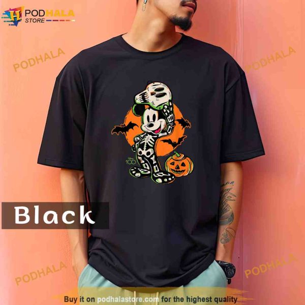 Disney 100 Mickey Skeleton Costume Comfort Colors Shirt
