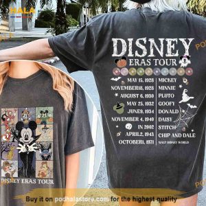 Disney Eras Tour Comfort Colors Shirt, Mickey and Friends Halloween Shirt