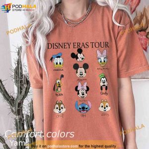 Disney Eras Tour Mickey and Friends Comfort Colors Shirt, Disney Woman Shirt