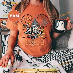 Disney Halloween 2023 Comfort Colors Shirt, Mickey and Friends Halloween Shirt, Disney Halloween Shirts