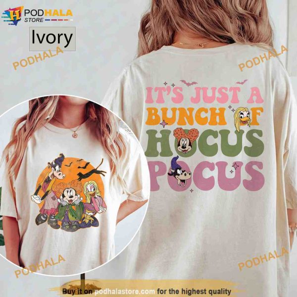 Disney Halloween Hocus Pocus Comfort Colors Shirt, Minnie Daisy Clarabelle Cosplay