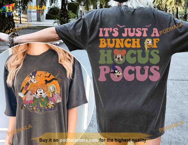 Disney Halloween Hocus Pocus Comfort Colors Shirt, Minnie Daisy Clarabelle Cosplay