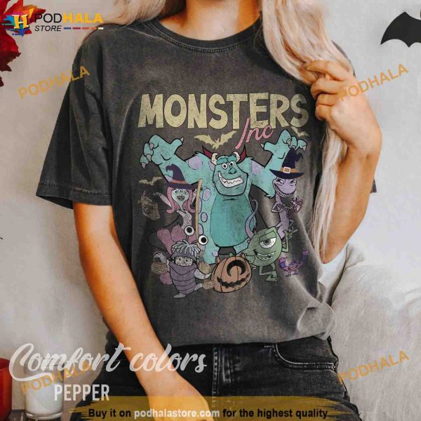 Disney Monster Inc Halloween Shirt, Animation Fan Top Shirt, Cartoon Party Shirt