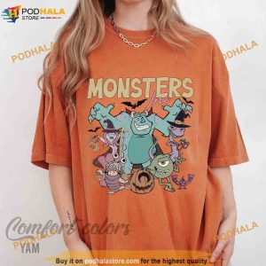 Disney Monster Inc Halloween Shirt Animation Fan Top Shirt Cartoon Party Shirt 3