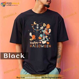 Disney The Nightmare Before Christmas Jack Sally Halloween Comfort Colors Shirt 2