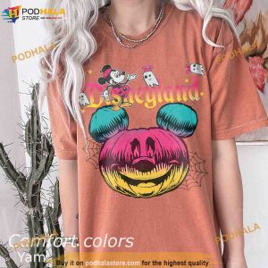 Disneyland Halloween Comfort Colors Shirt Mickey Pumpkin Shirt Spooky Season Shirt 3