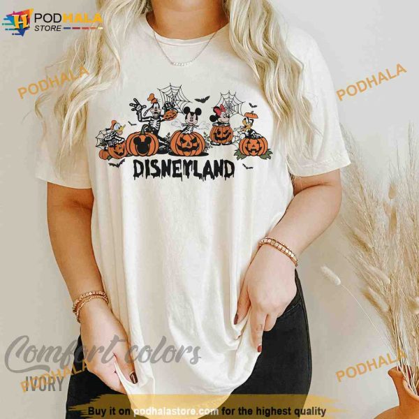 Disneyland Halloween Comfort Colors Shirt, Mickey and Friends Halloween Shirt, Mickey Halloween Shirt