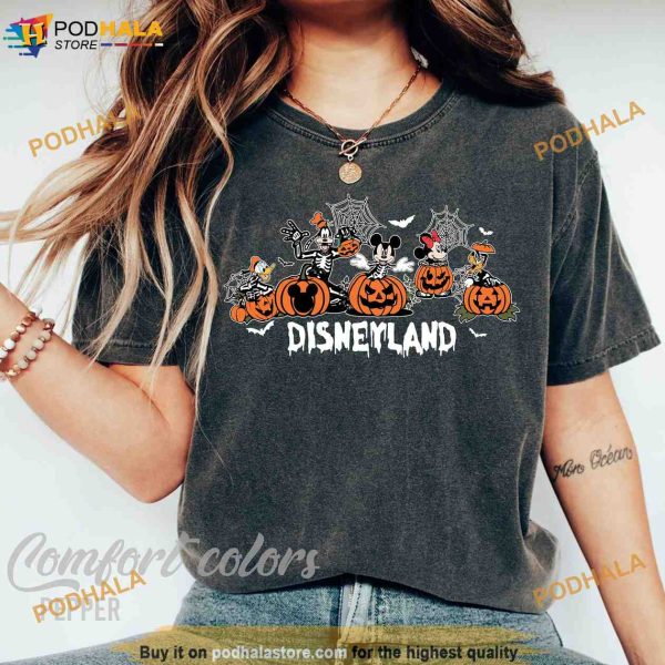 Disneyland Halloween Comfort Colors Shirt, Mickey and Friends Halloween Shirt, Mickey Halloween Shirt