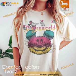 Disneyworld Halloween Comfort Colors Shirt, Mickey Pumpkin Shirt, Halloween Matching Shirt