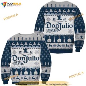 Don Julio Tequila Blue Matching Christmas Sweater, Don Julio Tequila Blue Sweater