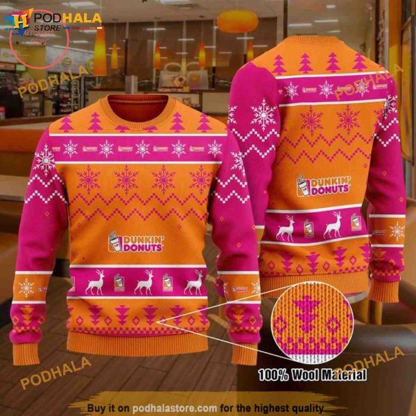 Dunkin Donut Christmas Funny Sweater, Xmas Gifts