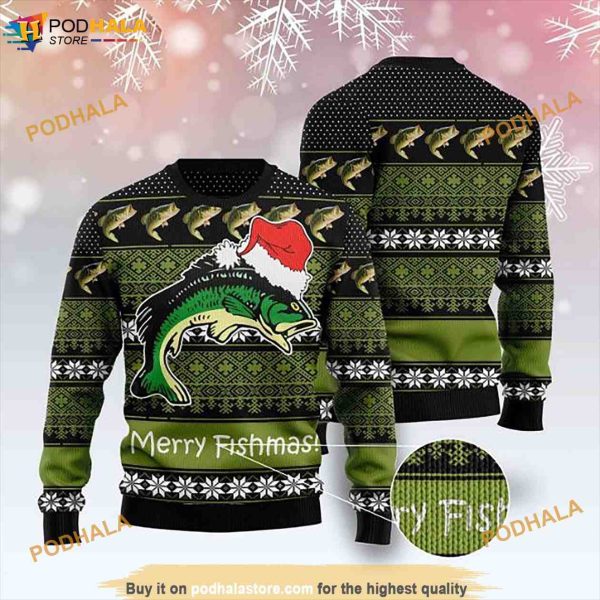 Fishing Lovers Christmas 3D Family Christmas Sweater