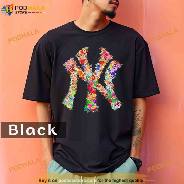 Flower New York Yankees Comfort Colors Shirt