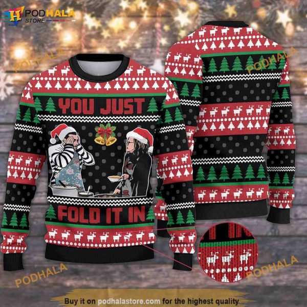 Fold in the Cheese Christmas Christmas 3D Family Christmas Sweater