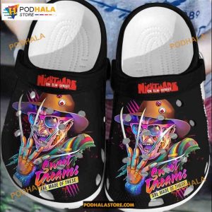 Freddy Krueger Sweet Dreams Halloween Adults Crocs Clog Shoes, Adults Kids Halloween Crocs