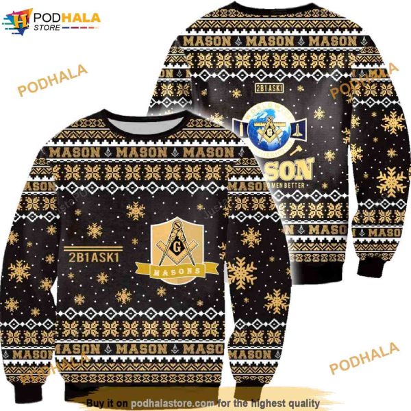 Freemasonry Freemason Christmas 3D Family Christmas Sweater
