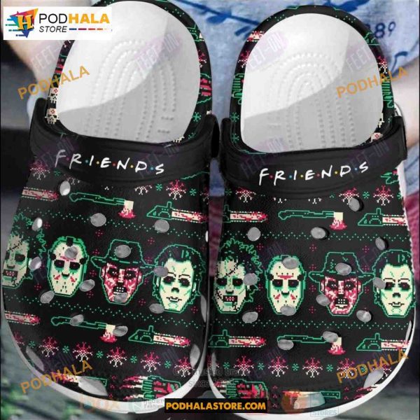 Friends Horror Crocs Clog Shoes, Adults Kids Halloween Crocs