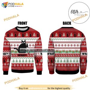 Funny Black Cat Ugly Holiday Sweaters