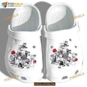 Funny Cat Halloween Characters Cosplay Shoes Crocbland Halloween Crocs