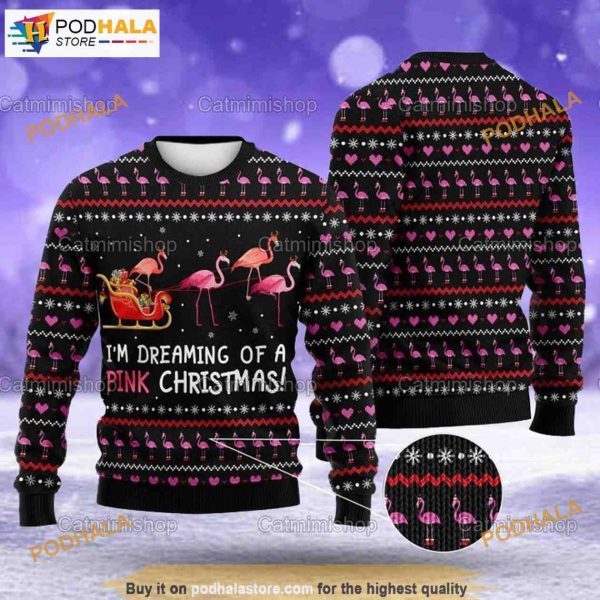 Funny Flamingo Christmas Sweater, Flamingo Gifts, Gifts Ugly Holiday Sweaters