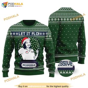 Funny Let It Flo From Progressive 3D Xmas Sweater, Christmas Gifts