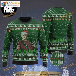 Funny Merry Ya Filthy Animal Home Alone Xmas Sweater, Christmas Gifts