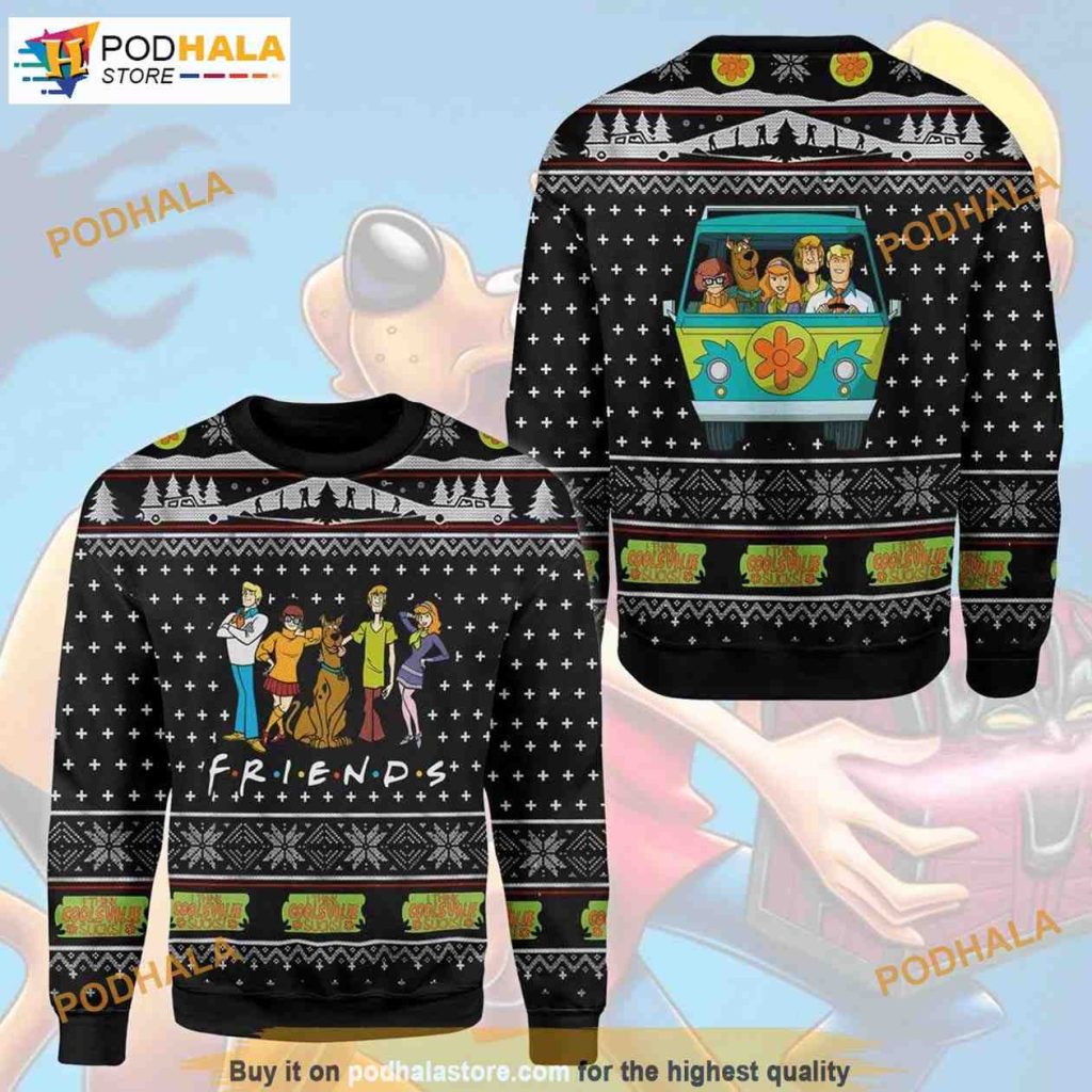 Funny Scooby Doo Friends Wool 3D Ugly Holiday Sweaters