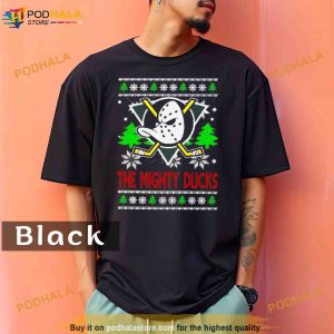 Funny The Mighty Sports Ducks Christmas Comfort Colors Shirt 2