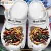 Funny White Hocus Pocus Witches On Broom Clogs Shoes Halloween Crocs