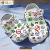 Fuzzy Ghostbuster Cartoon Shoes Clogs Halloween Crocs