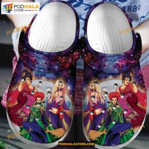 Galaxy Hocus Pocus Witches Halloween Clogs Shoes Halloween Crocs
