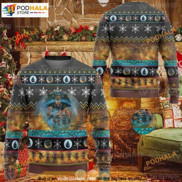Game MTG Force Of Will 3D Naughty Ugly Christmas Sweater