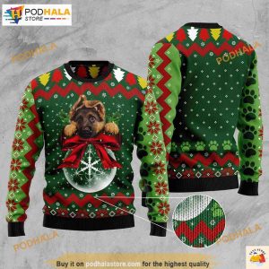 German Shepherd 3D Naughty Ugly Christmas Sweater
