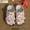 Ghost And Black Cat Pink Clogs Shoes Comfy Footwear Halloween Crocs