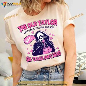 Ghost Face Taylor Era Halloween Shirt She Cant Come To The Phone Right Now 2
