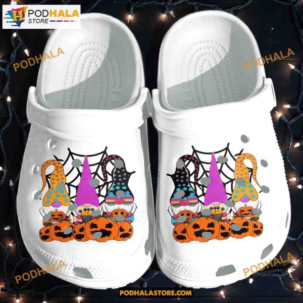 Gnomies And Pumpkins Crocband Clogs Halloween Crocs