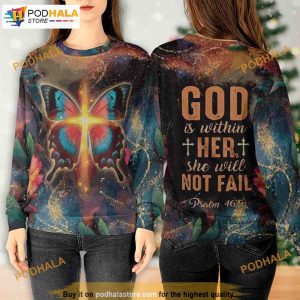 God Is Within Her 3D Naughty Ugly Christmas Sweater